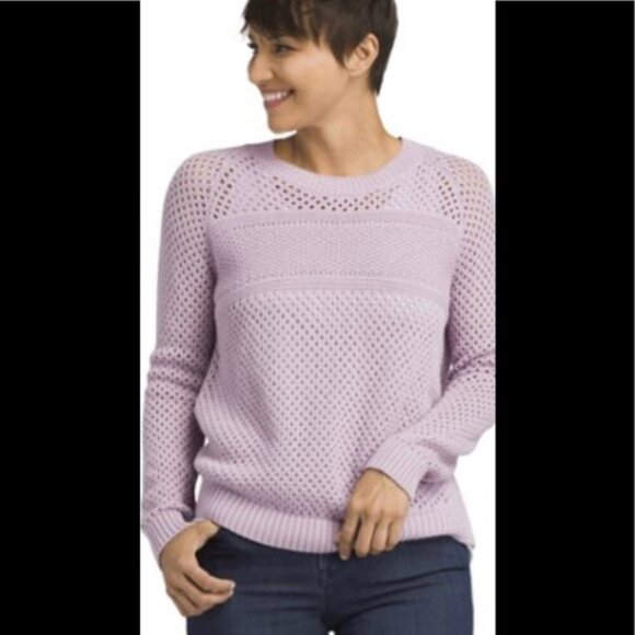 Prana Kokomo Sweater Bleached Lavender Size XS - Picture 1 of 11